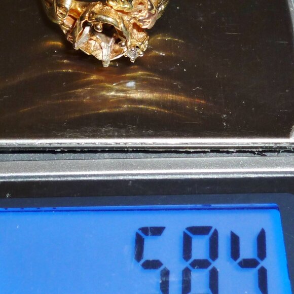 Vtg Custom 14k Black Hills Gold Semi-Mount Ring 5.84 grams Tri-color sz 7 - Picture 12 of 12